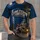 Fishing Skeleton at Moonlit Lake for Retired Anglers and Outdoor Getaways All-over Print Unisex T-shirt - 1