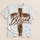 Rustic Brushstroke Cross and Blessed Faith for Worship and Everyday Christian Wear All-over Print Unisex T-shirt - 5