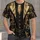 Black And Gold Baroque Tuxedo Elegance For Evening Celebrations And Refined Casual Style All-over Print Unisex T-shirt - 1