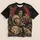 Curly-Haired Martial Artist Portrait for Retro Action Fans and Bold Everyday Style All-over Print Unisex T-shirt - 5