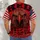 Red Eagle Head And Flag For Veterans Day, Memorial Day And Patriotic Casual Wear All-over Print Unisex T-shirt - 4