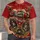 Vintage Red-Tailed Fighter Plane and Aviator Medallions for Everyday Aviation Enthusiasts All-over Print Unisex T-shirt - 1