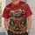 Vintage Red-Tailed Fighter Plane and Aviator Medallions for Everyday Aviation Enthusiasts All-over Print Unisex T-shirt - 6
