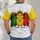 Three Reggae Birds for Music Festivals, Outdoor Trips and Everyday Good Vibes Style All-over Print Unisex T-shirt - 4