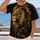 Golden Lion Portrait for Bold Everyday Style, Outdoor Wear and Wildlife Lovers All-over Print Unisex T-shirt - 2
