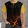 Three-Color Flowing Stars with Ember Cracks for Bold Everyday Streetwear Style All-over Print Unisex T-shirt - 1