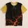 Three-Color Flowing Stars with Ember Cracks for Bold Everyday Streetwear Style All-over Print Unisex T-shirt - 5