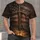 Distressed American Flag Cross for Faith, Memorial Days and Patriotic Gatherings All-over Print Unisex T-shirt - 1