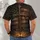 Distressed American Flag Cross for Faith, Memorial Days and Patriotic Gatherings All-over Print Unisex T-shirt - 4