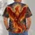 Fiery Phoenix with Spread Wings for Summer Festivals and Bold Everyday Wear All-over Print Unisex T-shirt - 4