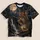 Moonlit Stag and Waterfall Wilderness Scene for Outdoor Adventures and Nature Lovers All-over Print Unisex T-shirt - 5