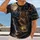 Moonlit Stag and Waterfall Wilderness Scene for Outdoor Adventures and Nature Lovers All-over Print Unisex T-shirt - 2