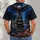 Bald Eagle And Firefighter Memorial Tribute For September Remembrance Patriotic Gift All-over Print Unisex T-shirt - 4