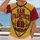 Crimson And Gold Football Crest For Game Day And School Spirit Fans All-over Print Unisex T-shirt - 2