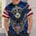 Blue Camo Eagle Crest for America’s 250th Anniversary Independence Day Celebration All-over Print Unisex T-shirt - 6