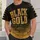 Black and Gold Gridiron Club Lettering for Game Day Fans and Football Enthusiasts All-over Print Unisex T-shirt - 6