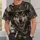 Cowboy Wolf and Motorcycle Scene for Rugged Western Road-Ride Adventures for Men All-over Print Unisex T-shirt - 6