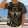 Cowboy Wolf and Motorcycle Scene for Rugged Western Road-Ride Adventures for Men All-over Print Unisex T-shirt - 2