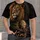 Roaring Lion And Moonlit Wilderness For Adventurous Men And Wildlife Enthusiasts All-over Print Unisex T-shirt - 1