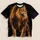 Golden Mane Lion Portrait for Everyday Bold Style and Wildlife Lovers All-over Print Unisex T-shirt - 5