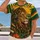 Headphone Lion and Tropical Music Scene for Festivals, Reggae Fans and Music Lovers All-over Print Unisex T-shirt - 2