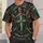 Christian Shield and Sword Faith Emblem for Church Events and Everyday Casual Wear All-over Print Unisex T-shirt - 6