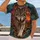 Front-Facing Wolf in Desert Sunset for Wilderness Adventure and Southwestern Outdoor Enthusiasts All-over Print Unisex T-shirt - 2