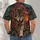 Front-Facing Wolf in Desert Sunset for Wilderness Adventure and Southwestern Outdoor Enthusiasts All-over Print Unisex T-shirt - 4