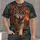 Front-Facing Wolf in Desert Sunset for Wilderness Adventure and Southwestern Outdoor Enthusiasts All-over Print Unisex T-shirt - 1