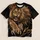 Roaring Lion King in Bronze Tones for Bold Streetwear and Everyday Style for Men All-over Print Unisex T-shirt - 5