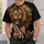 Roaring Lion King in Bronze Tones for Bold Streetwear and Everyday Style for Men All-over Print Unisex T-shirt - 6