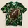 Cracked Stone Rugby Ball with Star Accents for Game Day, Tailgating and Weekend Wear All-over Print Unisex T-shirt - 5