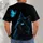 Luminous Black Cat And Turquoise Butterfly For Everyday Whimsical Style All-over Print Unisex T-shirt - 4