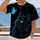 Luminous Black Cat And Turquoise Butterfly For Everyday Whimsical Style All-over Print Unisex T-shirt - 2