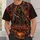 Hooded Reaper And Fiery Underworld Gate For Halloween Nights And Dark Fantasy Fans All-over Print Unisex T-shirt - 6