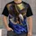 Bald Eagle and Wolf Silhouettes for Rugged Outdoor Adventure Days and Wildlife Lovers All-over Print Unisex T-shirt - 1