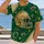 Golden Football Helmet and Emerald Gridiron Style for Game Day Tailgating Fans All-over Print Unisex T-shirt - 2