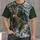 Deer And Bass Wilderness Scene For Fishing And Hunting Adventures All-over Print Unisex T-shirt - 1