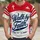 Faith Cross Scripture Red White Style for Church Gatherings and Weekend Wear for Men All-over Print Unisex T-shirt - 4