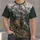 Antlered Deer and Alpine Wildflowers for Woodland Hiking and Outdoor Nature Lovers All-over Print Unisex T-shirt - 1