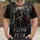 Kneeling Knight and Flaming Sword for Medieval Faith and Fantasy Enthusiasts All-over Print Unisex T-shirt - 4
