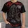 Skull Guitarist Halloween Rock Night Concert Scene for Gothic Music Fans and Nightlife All-over Print Unisex T-shirt - 1