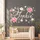 Personalized Peony Flower Name Wall Decal – Custom Pink Floral Sticker for Girls Nursery, Christmas Gift for Baby - 2