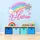 Personalized Shooting Star Rainbow Name Wall Decal – Custom Pink Name Sticker for Girls Room, Christmas Gift - 7