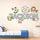 Personalized Safari Animals Name Wall Decal – Custom Jungle Name Sticker for Boys Nursery, Christmas Gift for Baby - 4