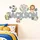 Personalized Safari Animals Name Wall Decal – Custom Jungle Name Sticker for Boys Nursery, Christmas Gift for Baby - 3
