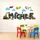 Personalized Construction Truck Name Wall Decal – Custom Excavator Road Letters Sticker for Boys Room, Christmas Gift - 8
