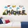 Personalized Construction Truck Name Wall Decal – Custom Excavator Road Letters Sticker for Boys Room, Christmas Gift - 4
