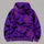Purple Bat And Orange Spiderweb Motifs For Halloween Nights And Autumn Outings All-over Print Hoodie (Lightweight) - 5