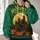 Halloween Moonlit Castle and Pumpkins for Spooky Season Celebrations All-over Print Hoodie (Lightweight) - 2
